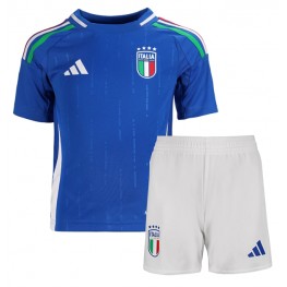Italië Thuis tenue Kids EK 2024 Korte Mouw (+ Korte broeken)